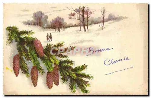 Cartes postales Fantaisie Bonne annee