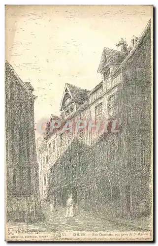 Rouen Ansichtskarte AK Rue Damiette vue prise de St Maclou