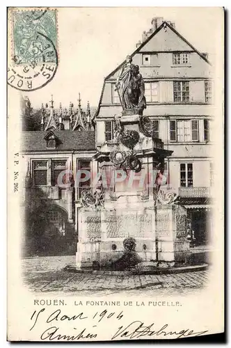 Rouen Ansichtskarte AK La fontaine de la pucelle