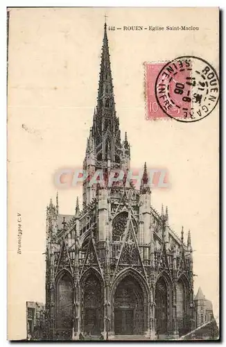 Cartes postales Rouen Saint Maclou Eglise