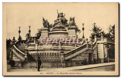 Cartes postales Rouen La fontaine Sainte Marie