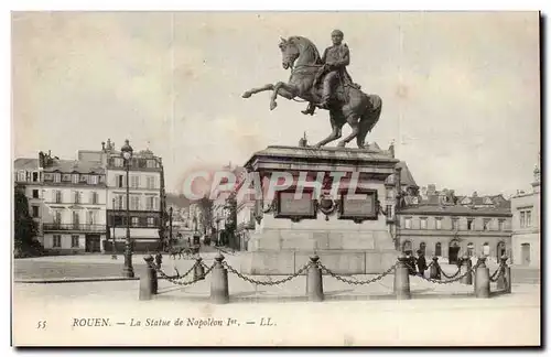 Cartes postales Rouen La statue de Napoleon 1er