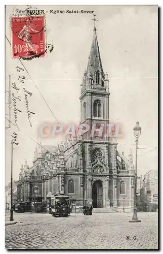 Cartes postales Rouen Eglise Saint Sever