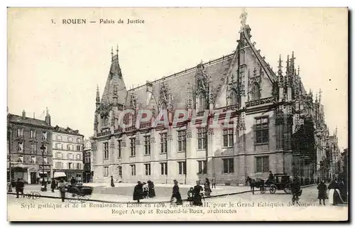 Cartes postales Rouen Palais de justice