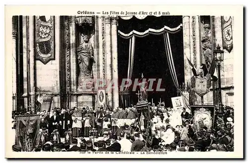 Cartes postales Orleans les fetes de Jeanne d&#39arc 7 et 8 mai Sur le parvis de la cathedrale La Benediction