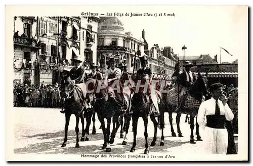 Cartes postales Orleans les fetes de Jeanne d&#39arc 7 et 8 mai Hommage aux provinces francaises a Jeanne d&#39a