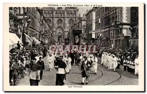 Cartes postales Orleans les fetes de Jeanne d&#39arc 7 et 8 mai Les paroisses