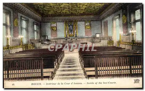 Ansichtskarte AK Rouen Interieur de la cour d&#39assises