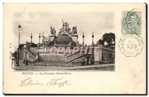 Cartes postales Rouen Fontaine Sainte Marie