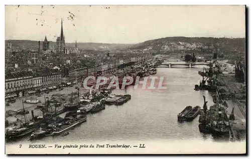 Cartes postales Rouen Vue generale prise du pont transbordeur