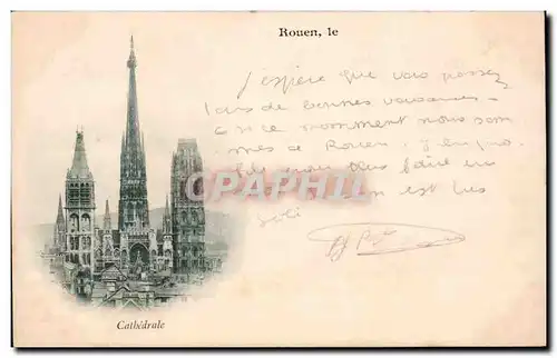 Cartes postales Rouen Cathedrale