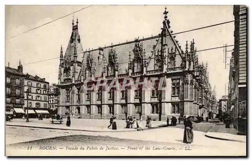 Ansichtskarte AK Rouen Facade du palais de justice