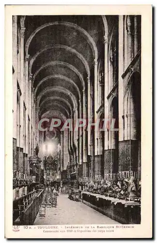 Ansichtskarte AK Toulouse Interieur de la basilique St Sernin