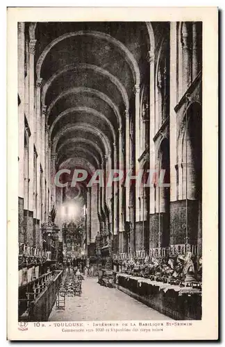 Cartes postales Toulouse Interieur de la basilique St Sernin