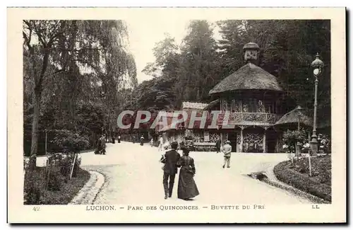 Ansichtskarte AK Luchon Parc des Quinconces Buvette du pre