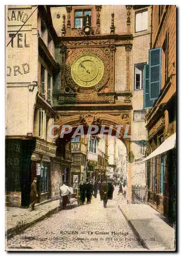 Cartes postales Rouen La grosse horloge