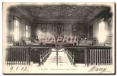 Rouen Cartes postales Palais de justice Cour d&#39assises