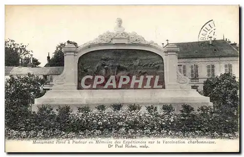 Chartres Ansichtskarte AK Monument eleve a Pasteur en memoire des experiences sur la vaccination charbonneuse