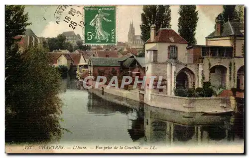 Chartres Ansichtskarte AK L&#39Eure Vue prise de la Courtille