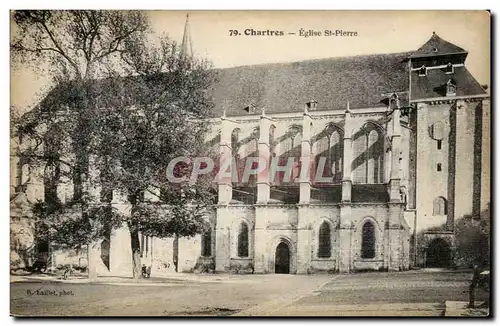 Chartres Cartes postales Eglise sAint pierre