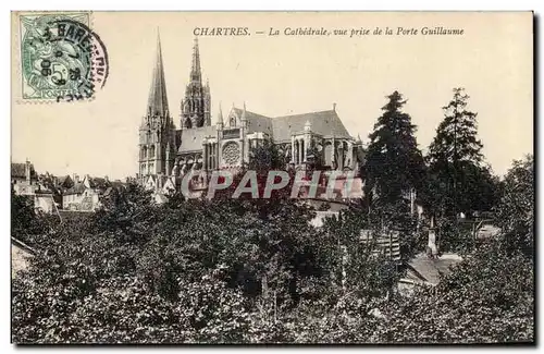 Chartres Ansichtskarte AK La cathedrale Vue prise de la porte Guillaume