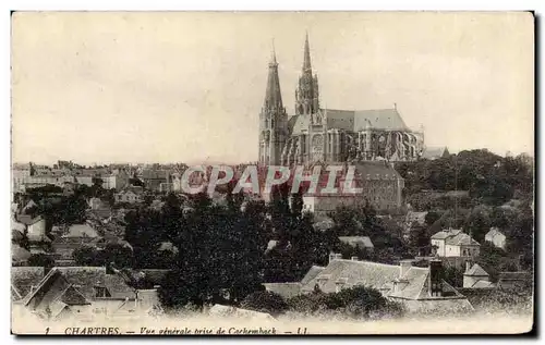 Chartres Ansichtskarte AK Vue generale prise de Cachemback