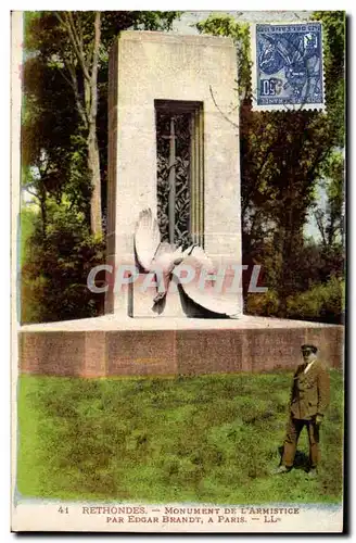 Ansichtskarte AK Rethondes Monument de l&#39armistice par Edgar Brandt a Paris