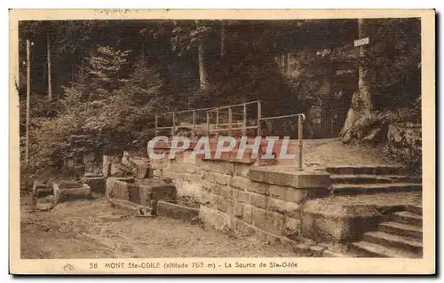 Ansichtskarte AK Mont Saint odile La source de Ste Odile