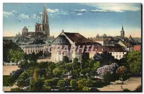 Cartes postales Strasbourg Place de la Republique