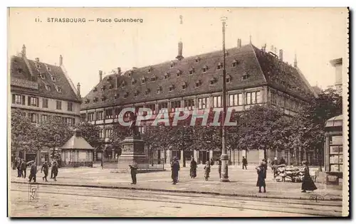 Cartes postales Strasbourg Place Gutenberg