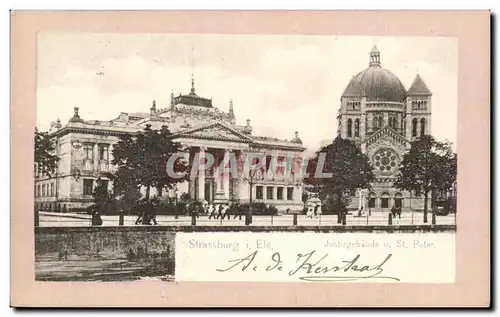 Cartes postales Strasbourg Palais de justice