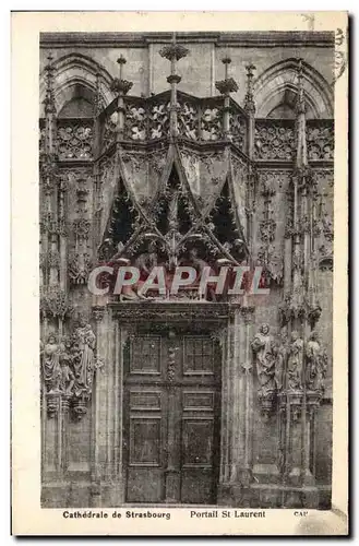 Cartes postales Strasbourg Cathedrale Portail St Laurent