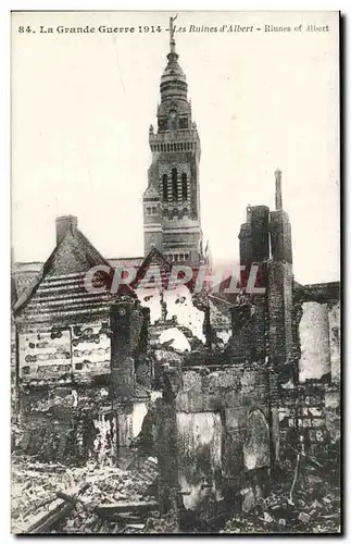 Cartes postales Albert Les ruines