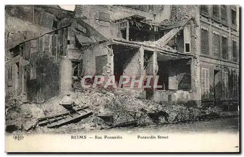 Cartes postales Reims Rue Ponsardin