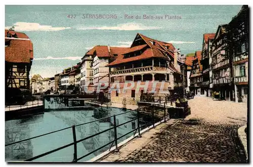 Cartes postales Strasbourg Rue du bain aux plantes