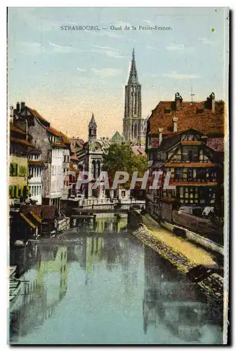 Ansichtskarte AK Strasbourg Quai de la petite France