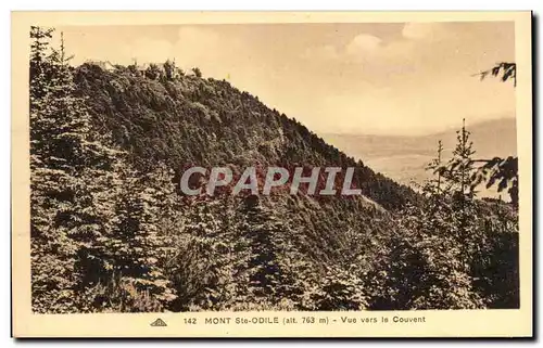 Cartes postales Saint odile Vue vers le couvent