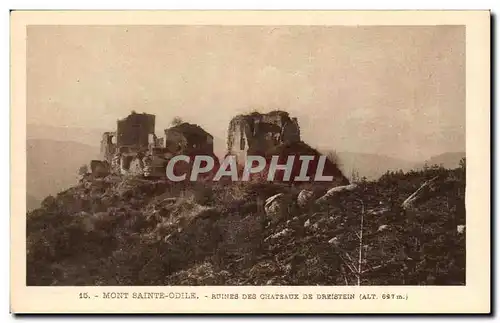 Mont Saint odile Ansichtskarte AK Ruines des chateaux de Dreistein