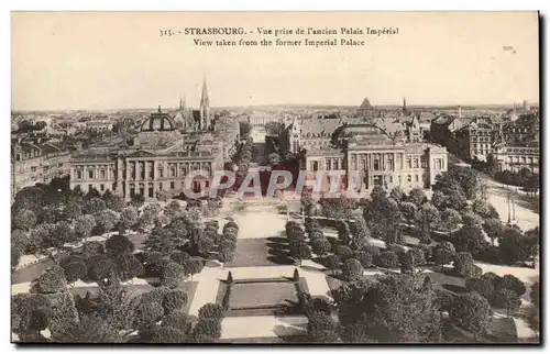 Cartes postales Strasbourg Vue prise de l'ancien palais imperial