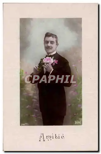 Cartes postales Fantaisie Homme Amitie