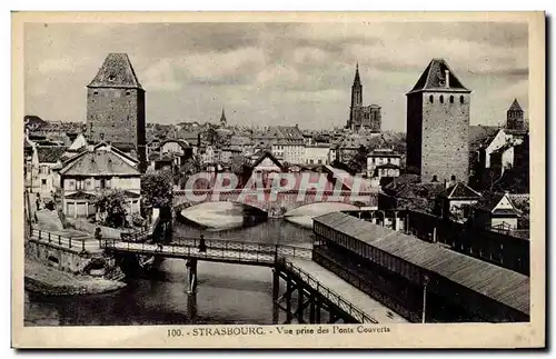 Strasbourg Cartes postales Vue prise des ponts couverts