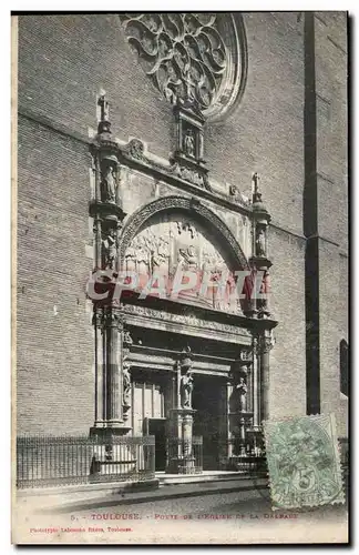 Ansichtskarte AK Toulouse Porte de l&#39eglise de la Dalbade