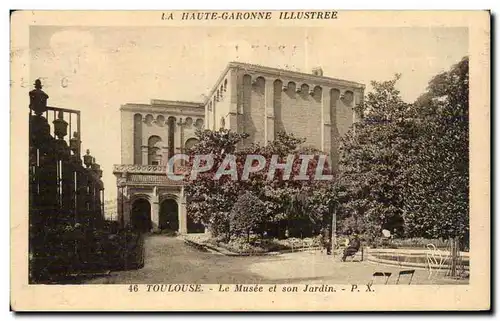 Cartes postales Toulouse Le musee et son jardin