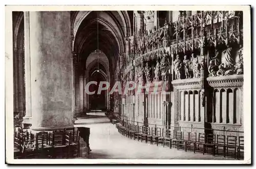 Chartres Cartes postales Interieur de la cathedrale le deambulatoire