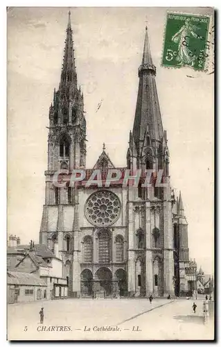 Chartres Cartes postales La cathedrale