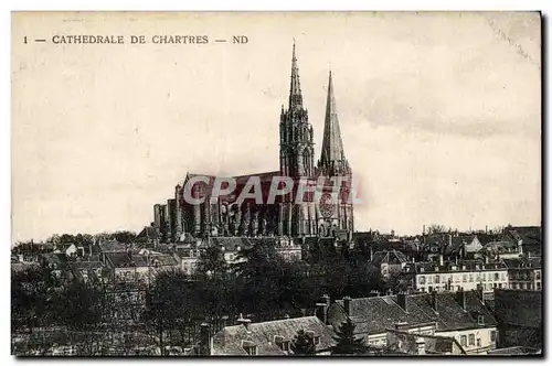 Chartres Cartes postales Cathedrale