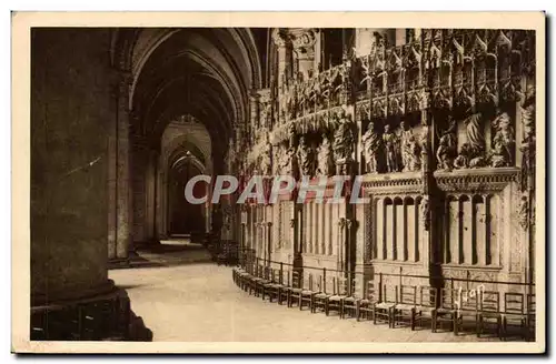 Chartres Cartes postales Interieur de la cathedrale Le deambulatoire