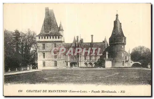 Cartes postales Chateau de Maintenon Facade meridionale