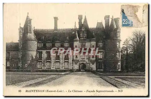 Ansichtskarte AK Chateau de Maintenon Le chateau Facade septentrionale