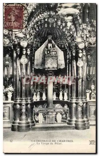 Ansichtskarte AK Chartres Cathedrale La vierge du pilier